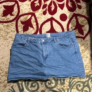 Blue Denim Mini Skirt - Classic Casual Style